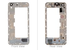 Official Huawei Y6 2015 White Chassis / Middle Frame With Speaker & GPS - 02350LTT