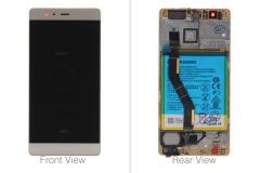 Official Huawei P9 Plus Gold LCD Screen & Digitizer with Battery - 02350SUW