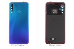 Official Huawei P30 Lite, P30 Lite New Edition Peacock Blue Battery Cover with Fingerprint Sensor - 02352RPY