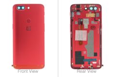 Official OnePlus 5T A5010 Red Aluminum Battery Cover (No Lens) - 2011100019