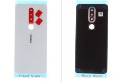 Official Nokia 6.1 Plus Gloss White Rear / Battery Cover - 20DRGW20007