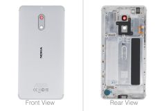 Genuine Nokia 6 TA-1021 Dual Sim Silver Rear / Battery Cover - 20PLESW0004