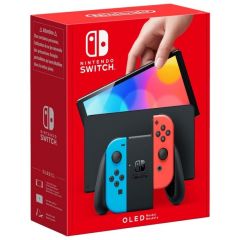 Nintendo Switch OLED Console - Neon Blue & Neon Red