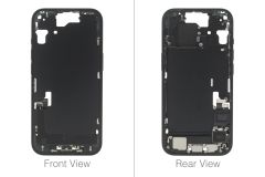 Official Apple iPhone 15 Black Chassis / Middle Frame (OEM Pulled)