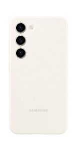 Official Samsung Galaxy S23 Cream Silicone Cover - EF-PS911TUEGWW