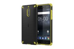 Official Nokia 6 Lemon Black Rugerised Protective Shell Case - CC-501
