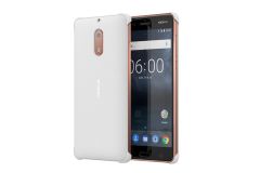 Official Nokia 6 White Carbon Fibre Design Case / Shell - CC-802