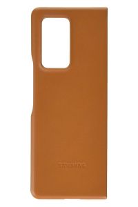 Official Samsung Galaxy Z Fold 2 5G Brown Leather Cover Case - EF-VF916LAEGEU