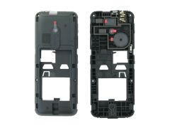 Genuine Nokia 220 Black Chassis / Middle Cover - 02505S4