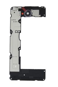Genuine Microsoft Lumia 650, Lumia 650 Dual Sim Black / Dark Silver Middle Cover - 02511V0