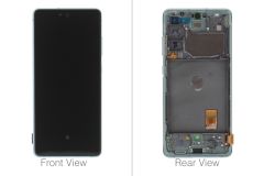 Official Samsung Galaxy S20 FE 5G SM-G781 Cloud Mint LCD Screen & Digitizer - GH82-24215D / GH82-24214D