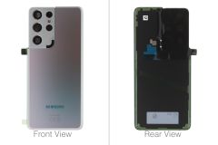 Official Samsung Galaxy S21 Ultra 5G SM-G998 Phantom Silver Battery Cover - GH82-24499B