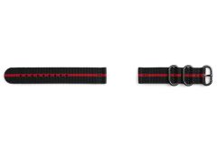 Official Samsung GP-R600BREECAI Gear Sport R600 Premium Strap - Black & Red